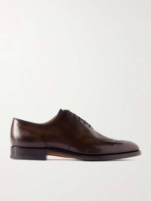 Ajouré Venezia Leather Oxford Shoes