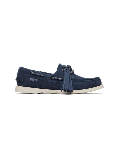 WEEKEND Max Mara Navy Sebago Edition Dockside Boat Shoes