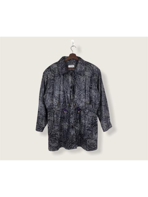 Other Designers Vintage - Vintage Koizumi Overprinted Leopard Long Jacket M-L