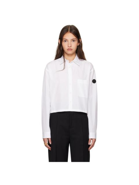 Ambush White Cropped Over Shirt