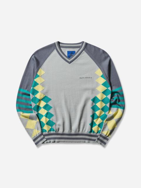 Asics Novalis Laricoid Knit Jumper Blue Haze / Lemon