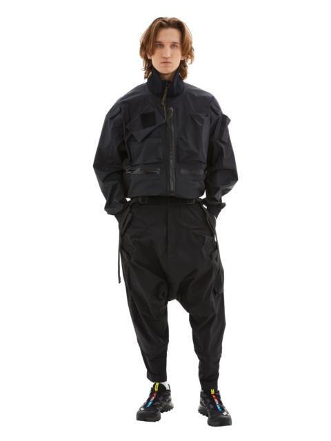 NYLON WIDE CARGO PANTS (BLACK)