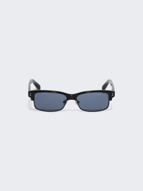 JACQUEMUS Rectangular Sunglasses Black And Matt Black