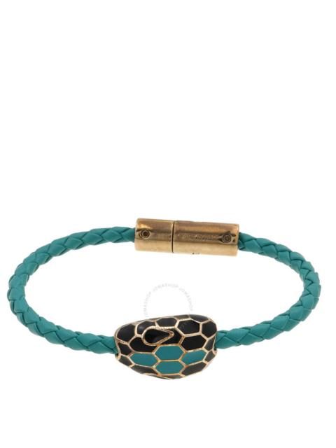 Bvlgari Serpenti Forever Braided Calf Leather Bracelet, Size S