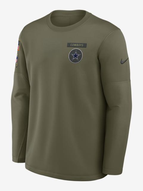 Nike Dallas Cowboys Salute to Service Sideline Triumphant Win Coach Men's Nike NFL Pullover Crew