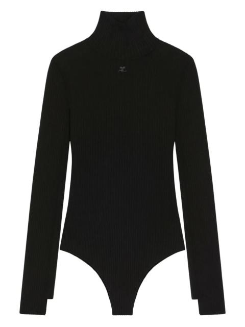 courrèges Mockneck Rib Bodysuit