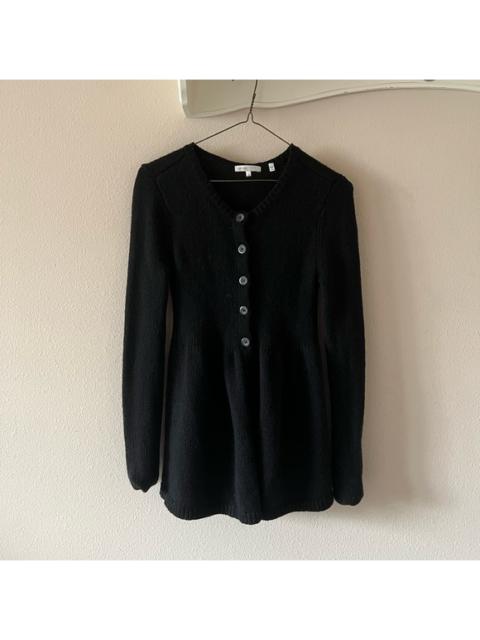 Vince Vince VTG Y2K babydoll cardigan black wool knit