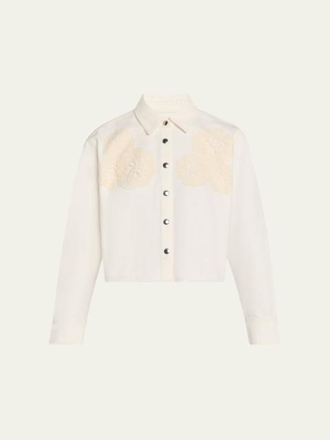 FRAME The Crochet Swing Shirt