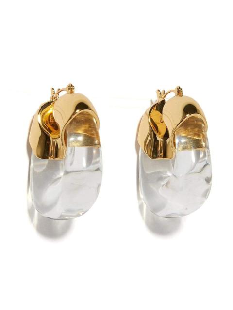 LIZZIE FORTUNATO Organic Hoops in Clear