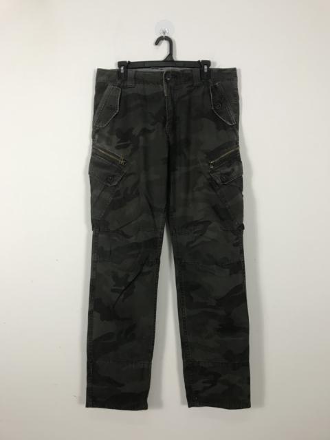 Other Designers Vintage - Back Numbers Black Camo Cargo Pant Multipocket #2464