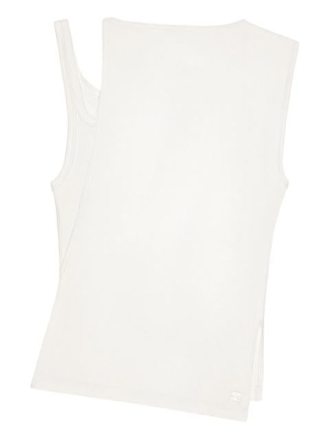 courrèges Transverse 90's Rib Top