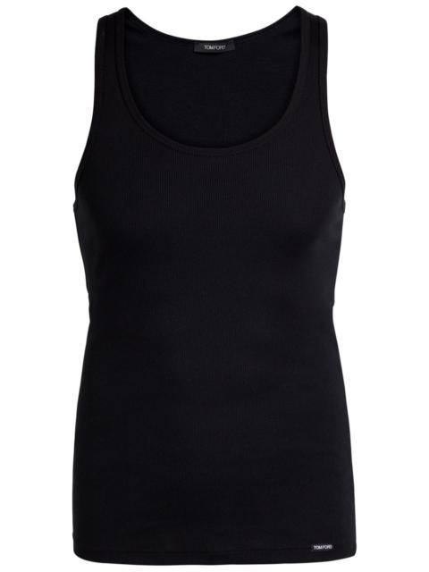 TOM FORD Tom Ford Ribbed Logo Jersey Tank
