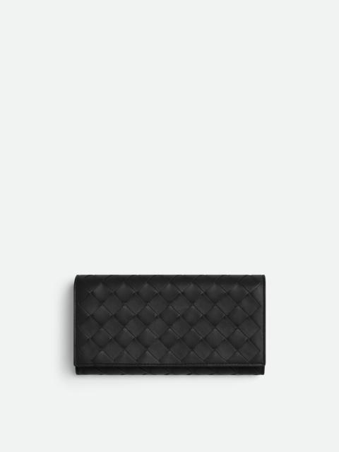 Bottega Veneta Intrecciato Large Flap Wallet