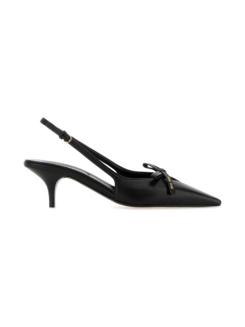 Miu Miu Black Leather Pumps