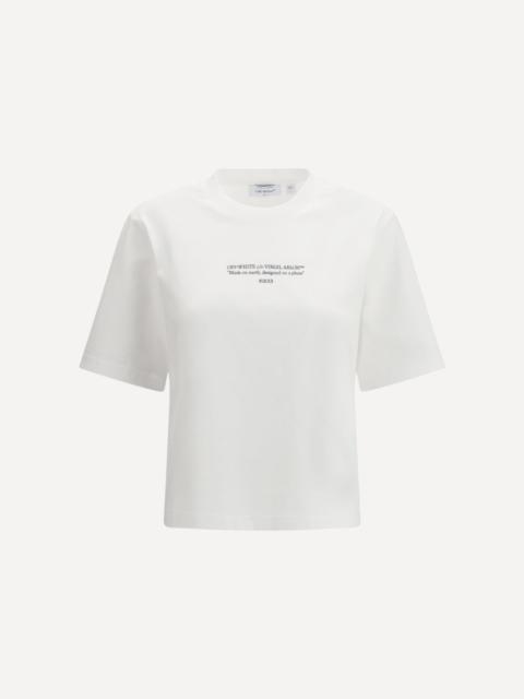 Off-White Made on earth, designed on a plane T-shirt