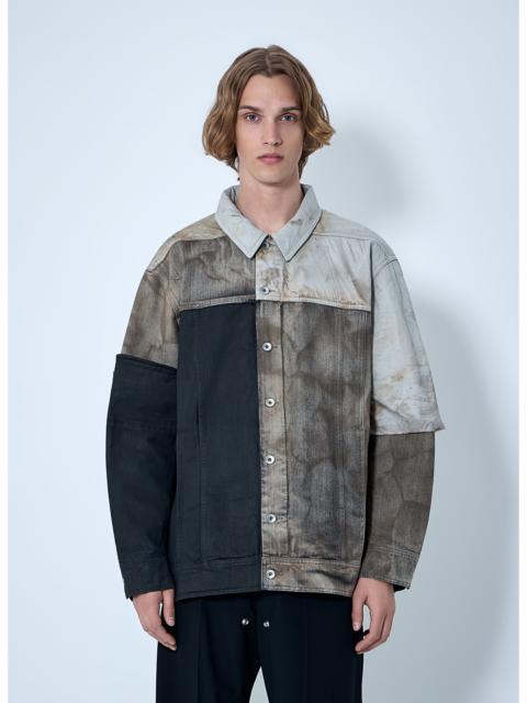 Rick Owens DRKSHDW Rick Owens Drkshdw Men Denim Patchwork Jacket