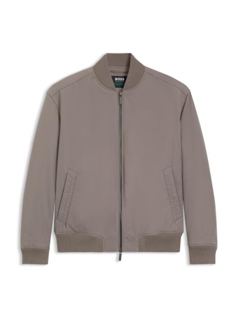 BOSS BOSS X ASTON MARTIN BOMBER JACKET IN WATER-REPELLENT TWILL