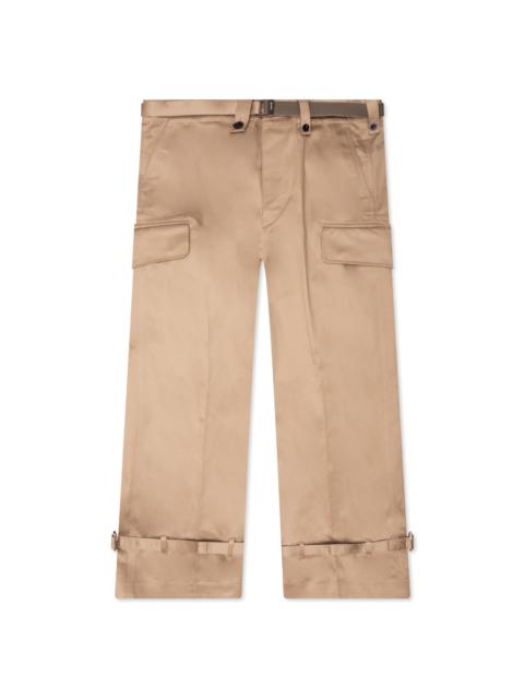 sacai COTTON CHINO PANTS - BEIGE