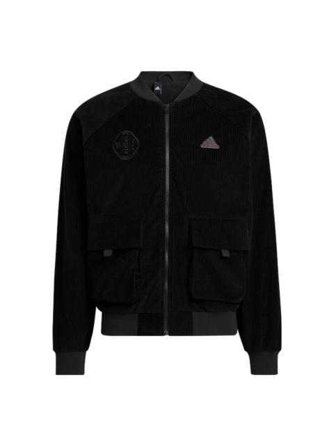 adidas adidas St Cord Woven Jacket 'Black' HR4445