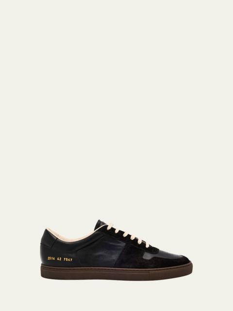 Common Projects Men's Bball Duo Slim Leather Low-Top Sneakers