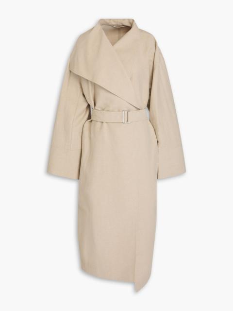 TOTEME Belted linen-blend coat
