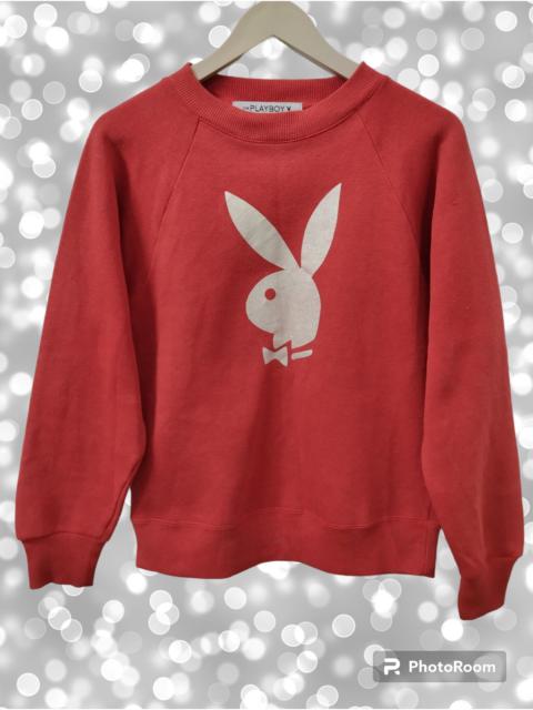 Other Designers Vintage Sweatshirt Playboy Shine Printed Big Logo Bunny
