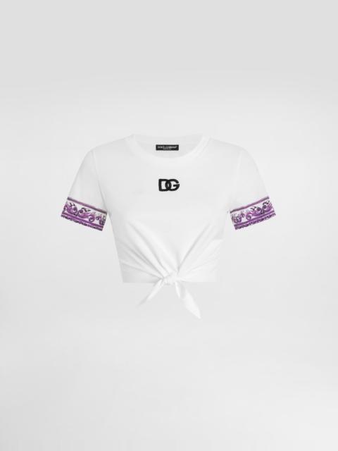 Dolce & Gabbana Majolica-prints short-sleeved t-shirt