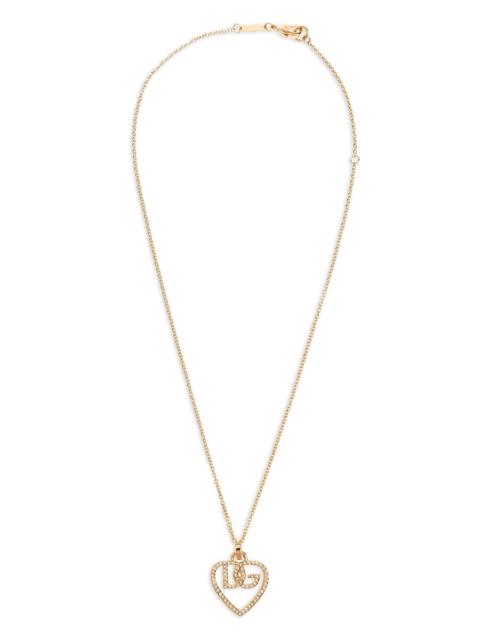 Dolce & Gabbana Strass logo necklace