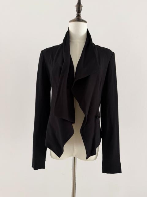 Helmut Lang Helmut Lang Asymmetric Lapel Blazer Black