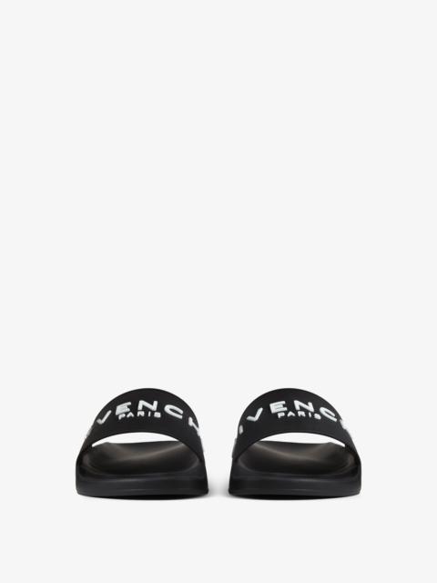 SLIDE FLAT SANDALS IN RUBBER