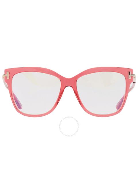 TOM FORD Tom Ford Blue Light Block Butterfly Ladies Eyeglasses FT5704-B 066 54