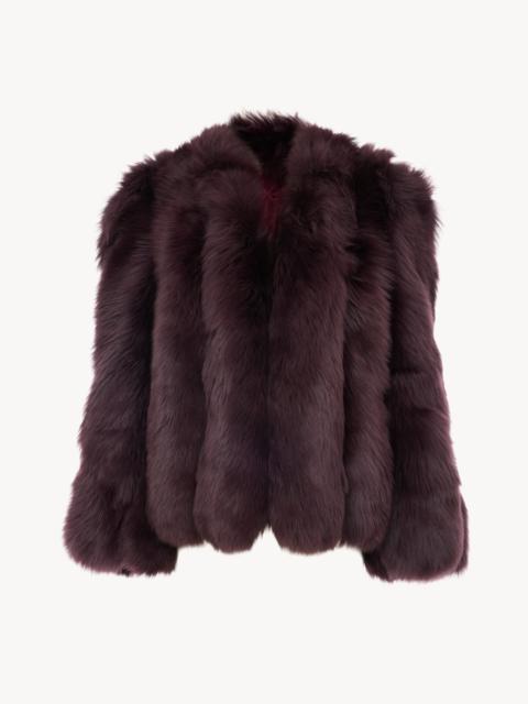 Chloé OVERSIZED SHORT COAT IN SHEARLING