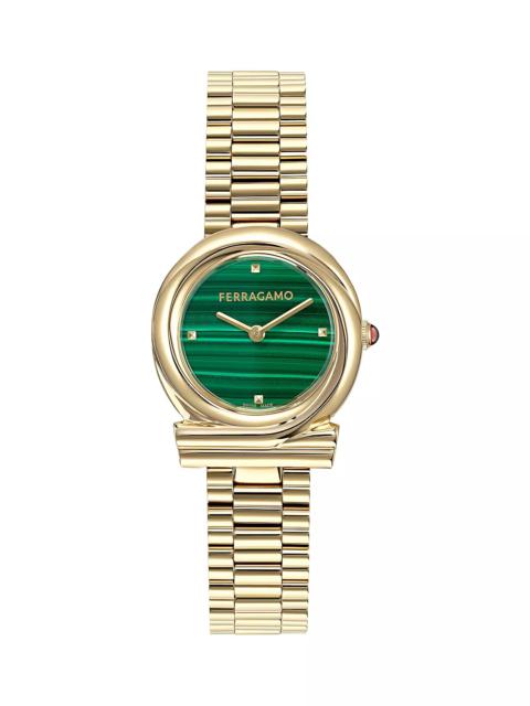 FERRAGAMO Gancini Twisted Watch, 28mm