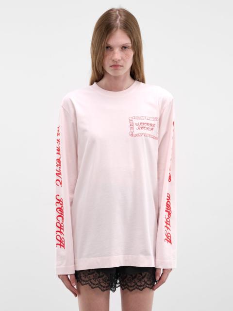 Simone Rocha Pink Pillowcase Logo Long Sleeve