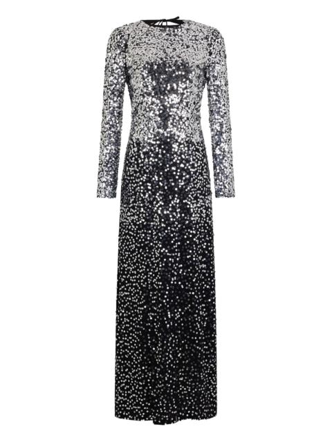 rabanne sequin ombre-effect long dress