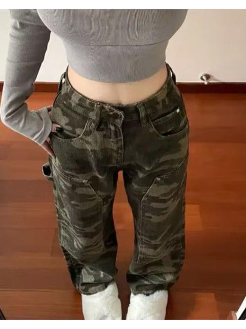 American Style Casual Women Camo Pant