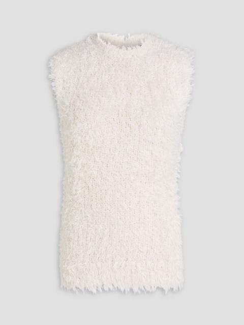 TOTEME Frayed silk top