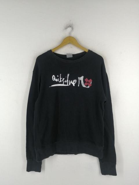 Other Designers Quiksilver - Quicksilver Spellout Logo Black Sweatshirt
