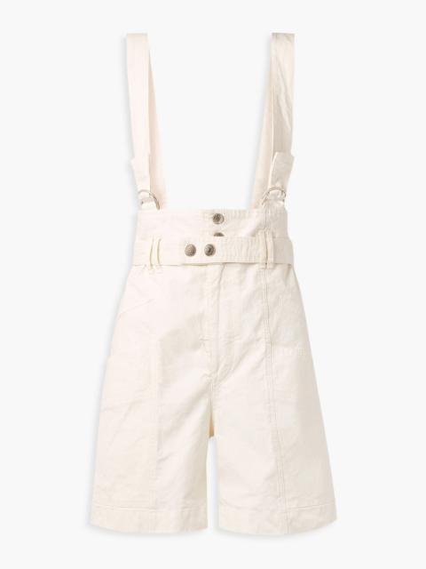 Isabel Marant Effie linen-blend ripstop shorts