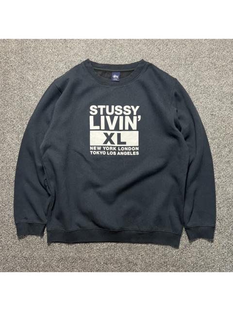 Other Designers Vintage - Vintage Stussy livin xl sweatshirt