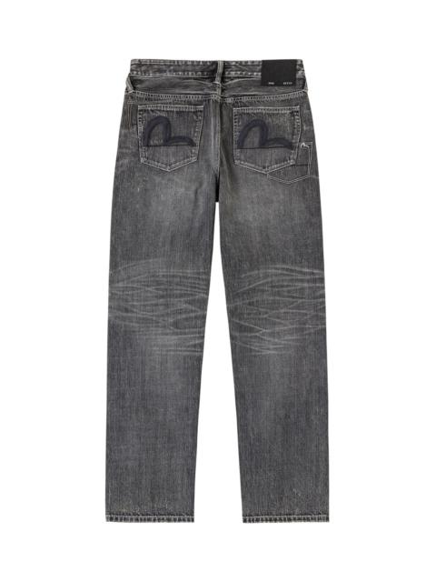 EVISU Black Palette Seagull Embroidery Jeans #2020