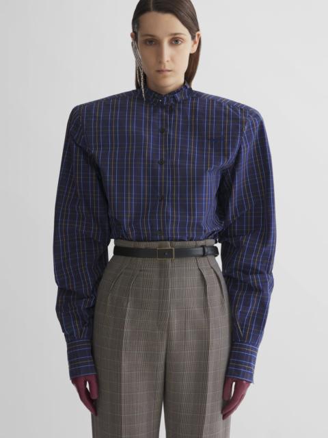 MUGLER blue power shirt