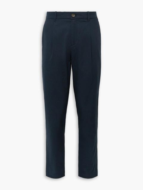 Other Designers Daniel slim-fit pleated cotton-blend seersucker suit pants