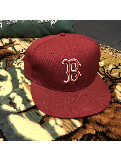 Other Designers New Era Men's Burgundy and White Hat