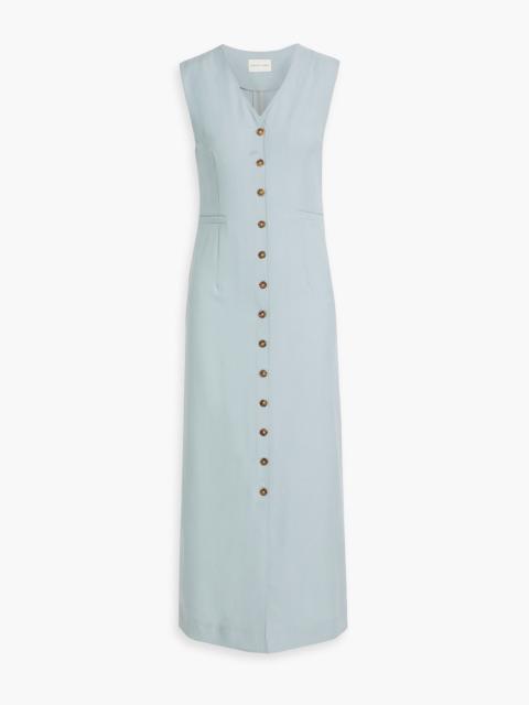 Loulou de Saison Idika wool-twill midi dress