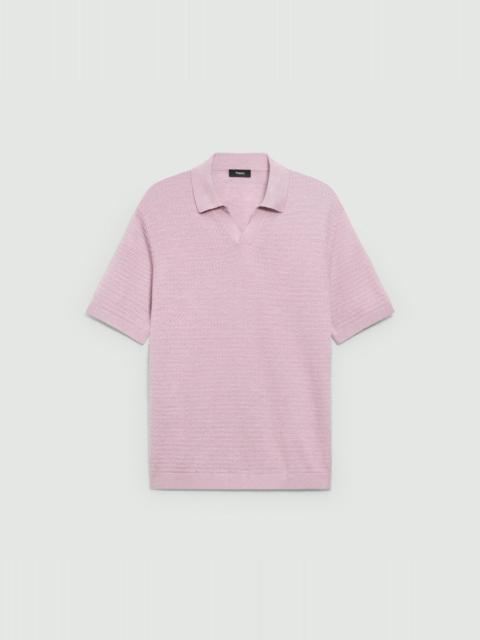 Theory Brenan Polo Shirt in Pacific Linen