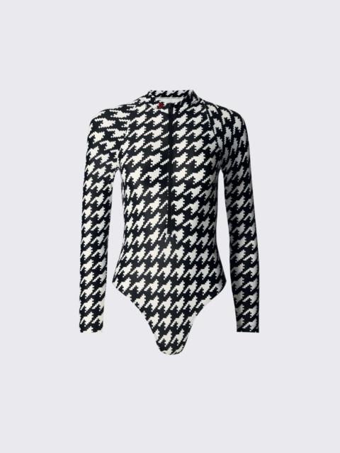 PERFECT MOMENT Houndstooth Long Sleeve Spring Suit
