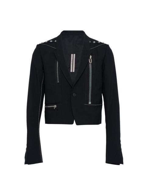 Rick Owens Alice Jacket Grain De Poudre Stud