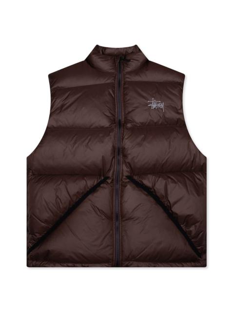 Stüssy MICRO RIPSTOP DOWN VEST - BROWN