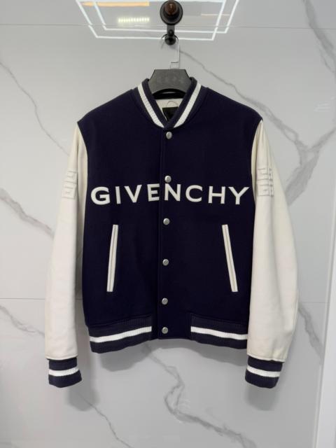 Givenchy Givenchy Blue And White Baseball Jacket